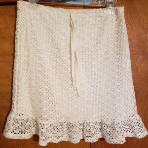 Cato Kids Cream Color Lace Skirt